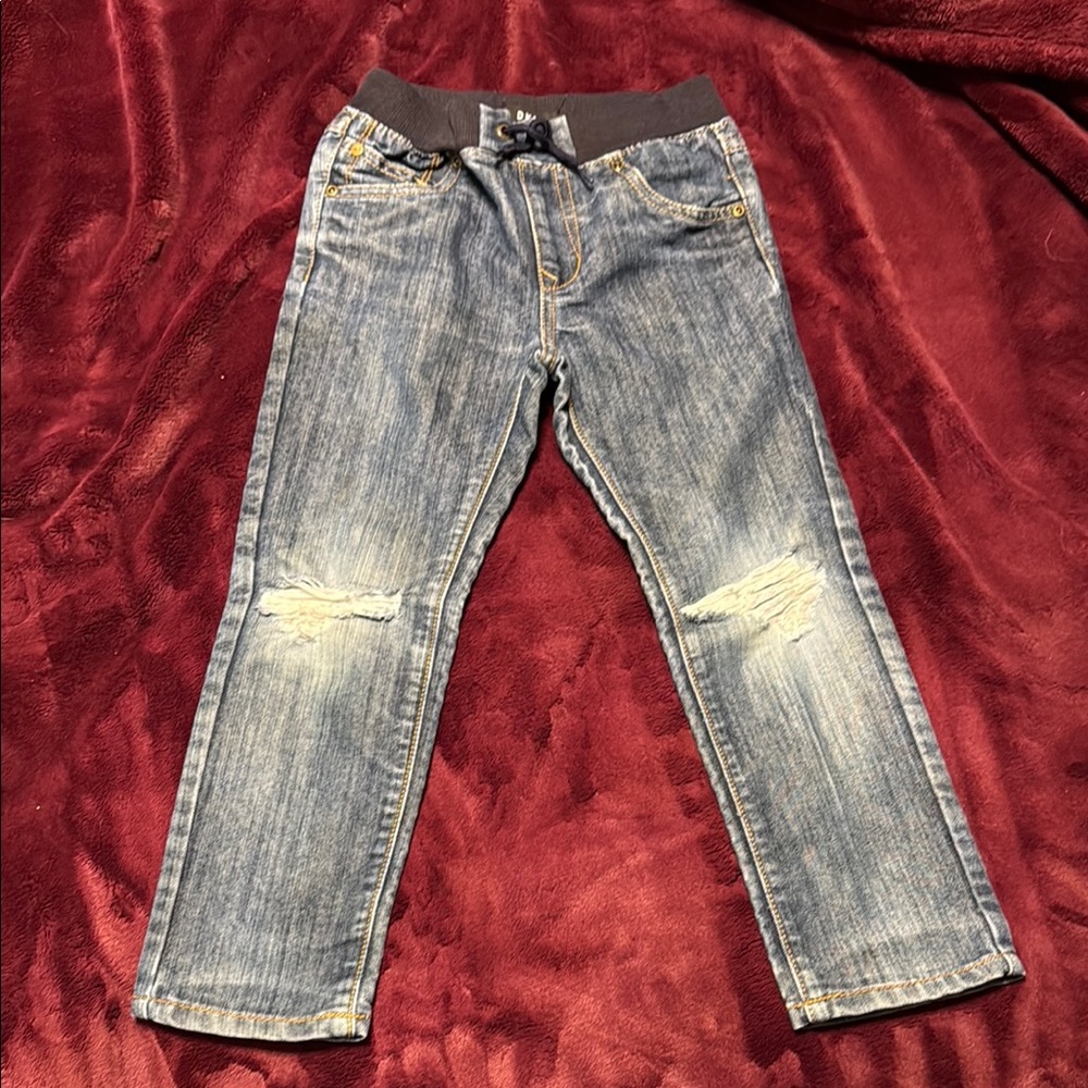 Dkny Blue Distressed Jeans